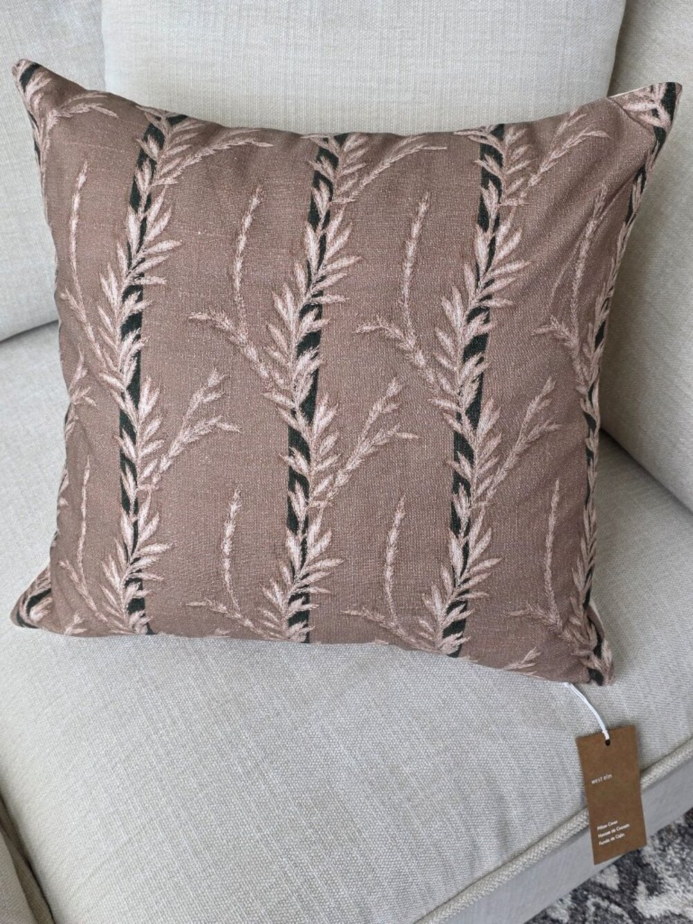 West Elm Throw Pillow NWT